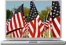 Free American Flag Commemorative Screen Saver